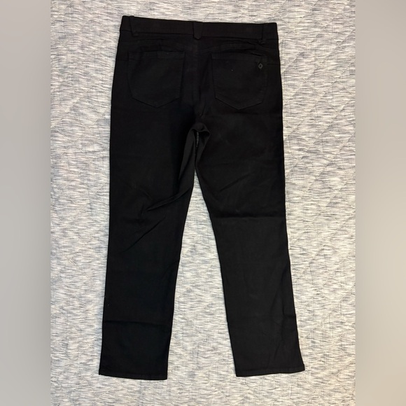 Democracy Womens Black Absolution Straight Leg Stretch Denim Waistband Sz 16 - - Picture 4 of 10